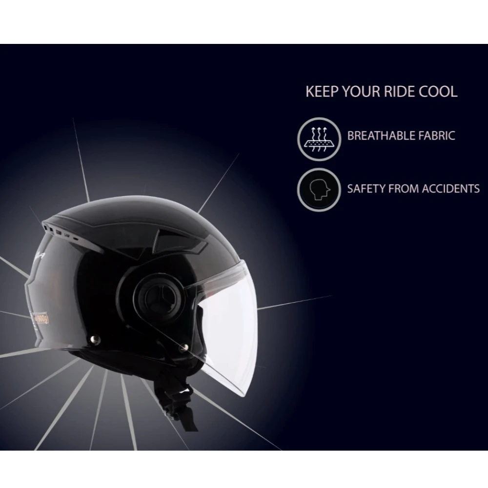 Vega Blaze Dx Black Helmet-M