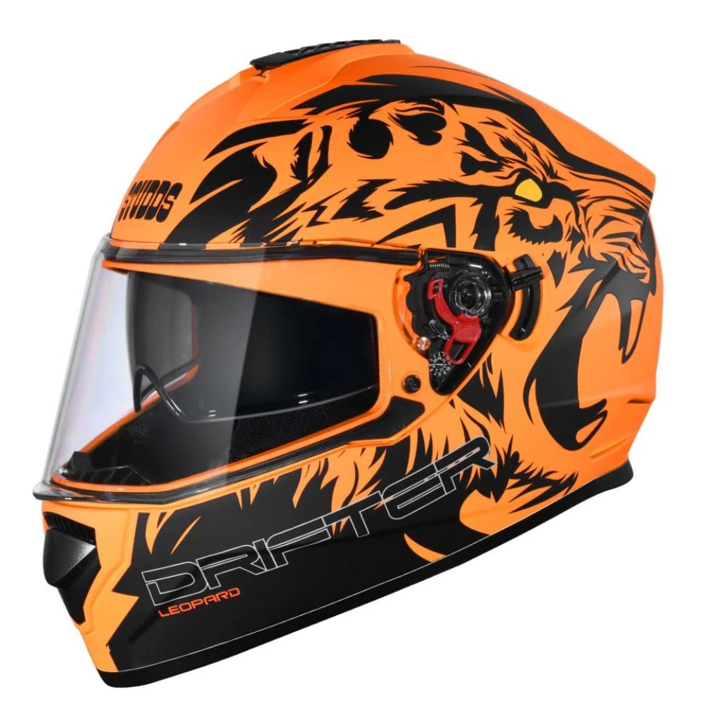 Studds Drifter Full Face Helmet Matt Orange N9, Size: XL(60 cm)
