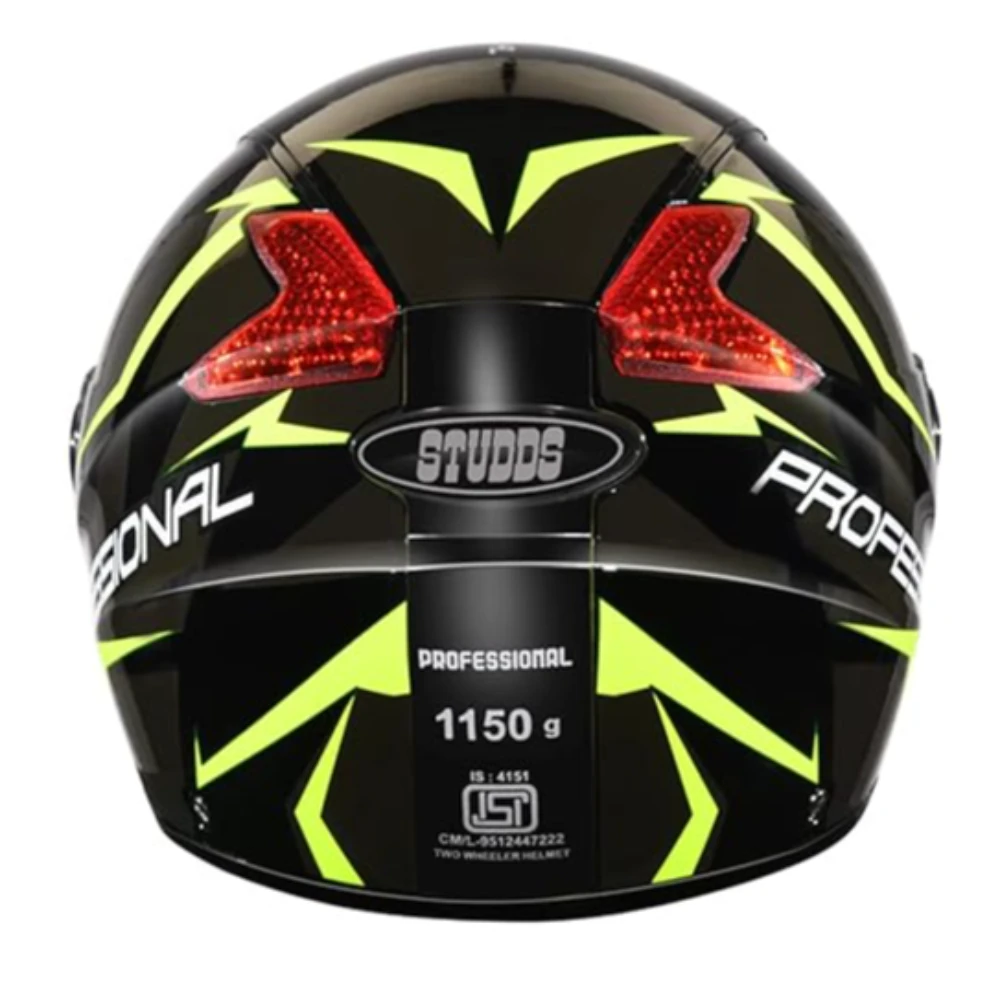 STUDDS Professional D1 Full FACE Helmet N5 Black-L