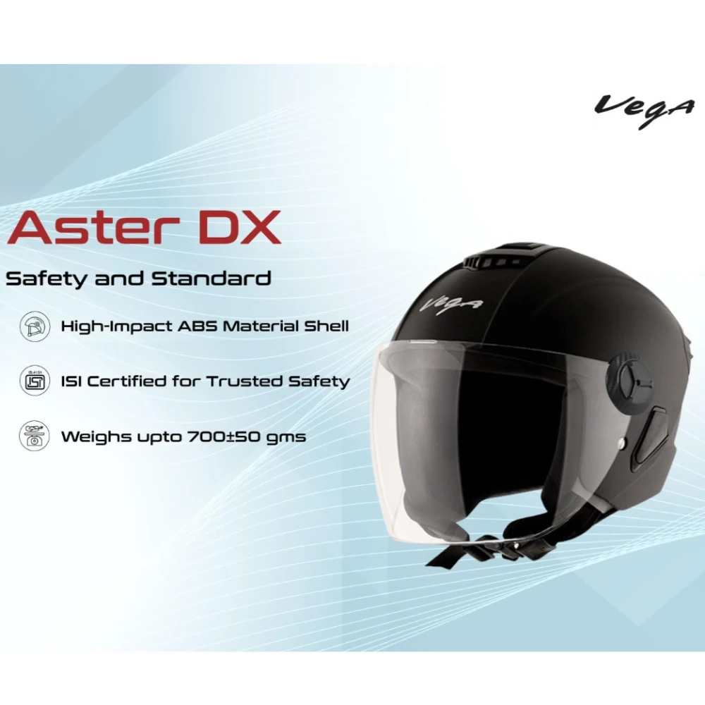 Vega Aster Dx Dull Black Helmet-L