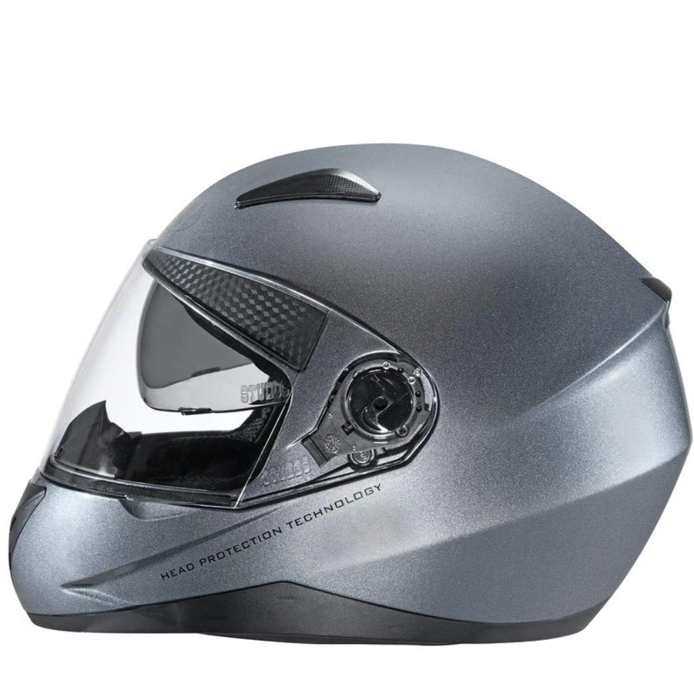 STUDDS SHIFTER Silicone-coated Full Face Helmet with Tinted Visor (Gun Grey, XL)