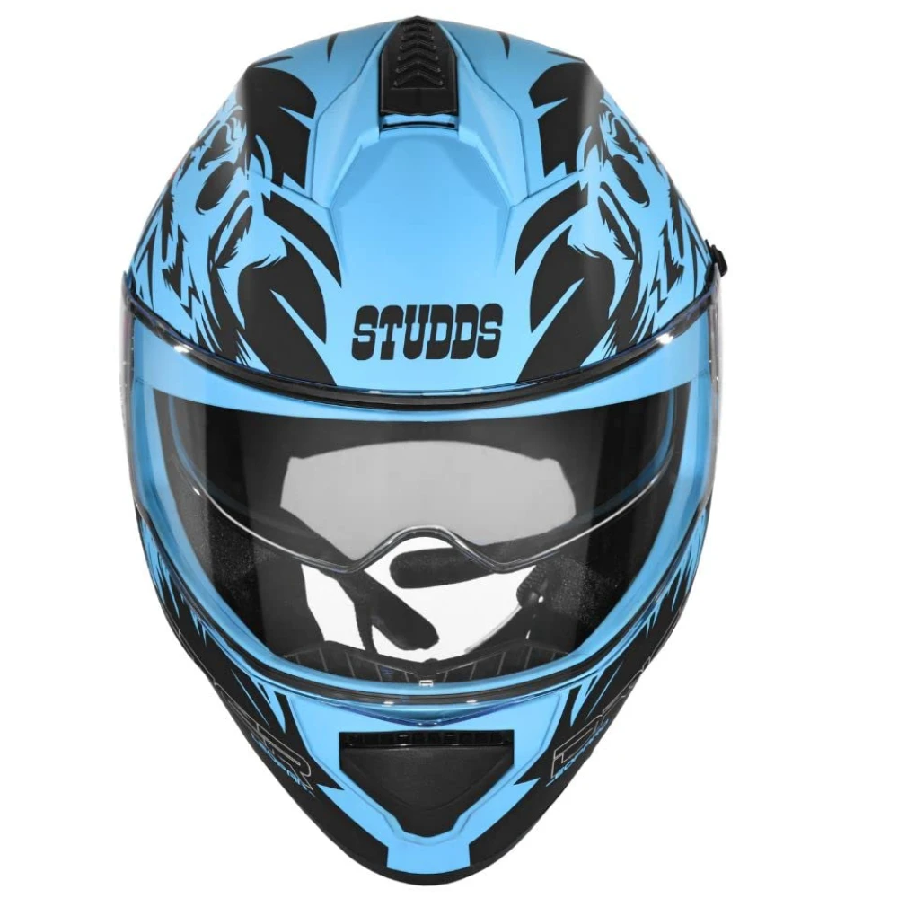 Studds Drifter Full Face Helmet Matt Blue N9, Size: XL(60 cm)