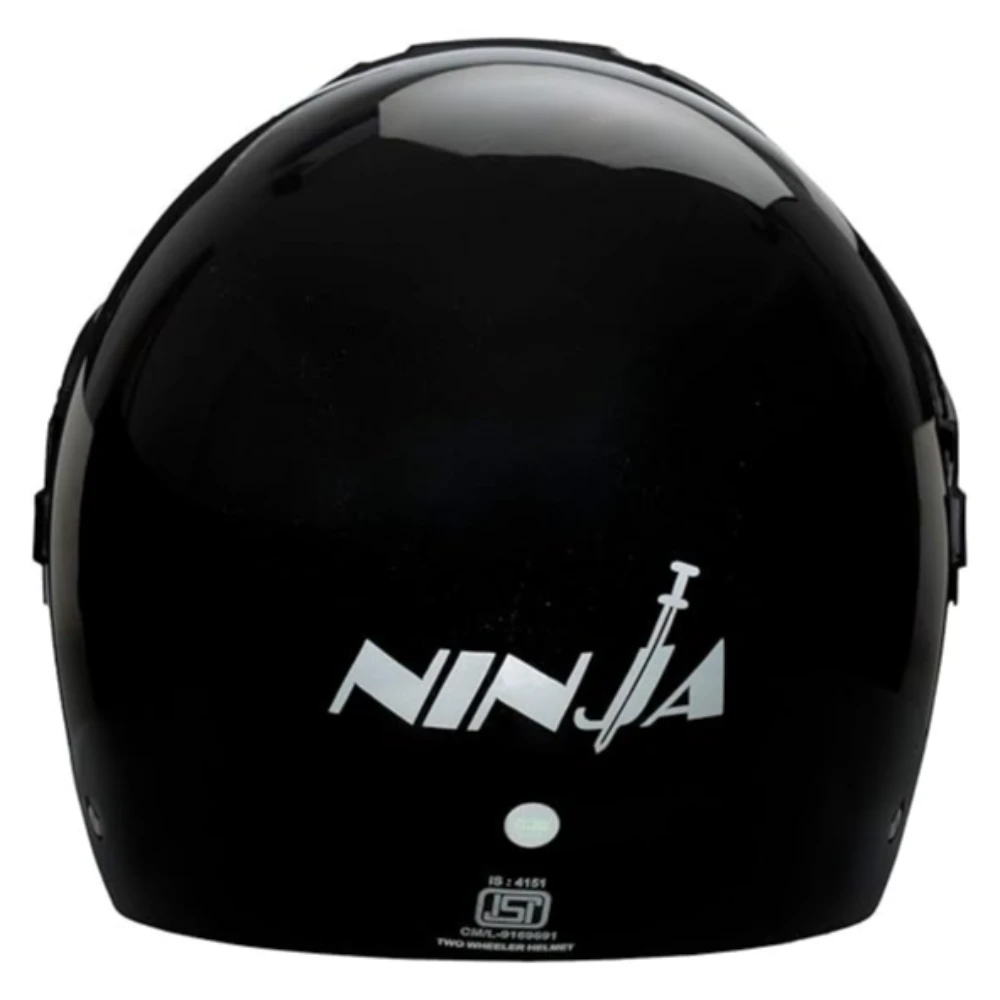 Studds Ninja Concept Eco Open Face Helmet- Black (Xl)