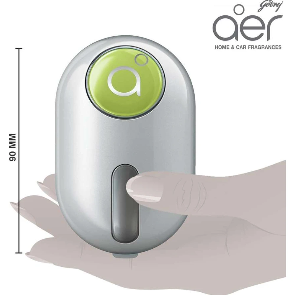 Godrej Aer Click Fresh Lush Green Car Freshener Diffuser Click Gel (10g)