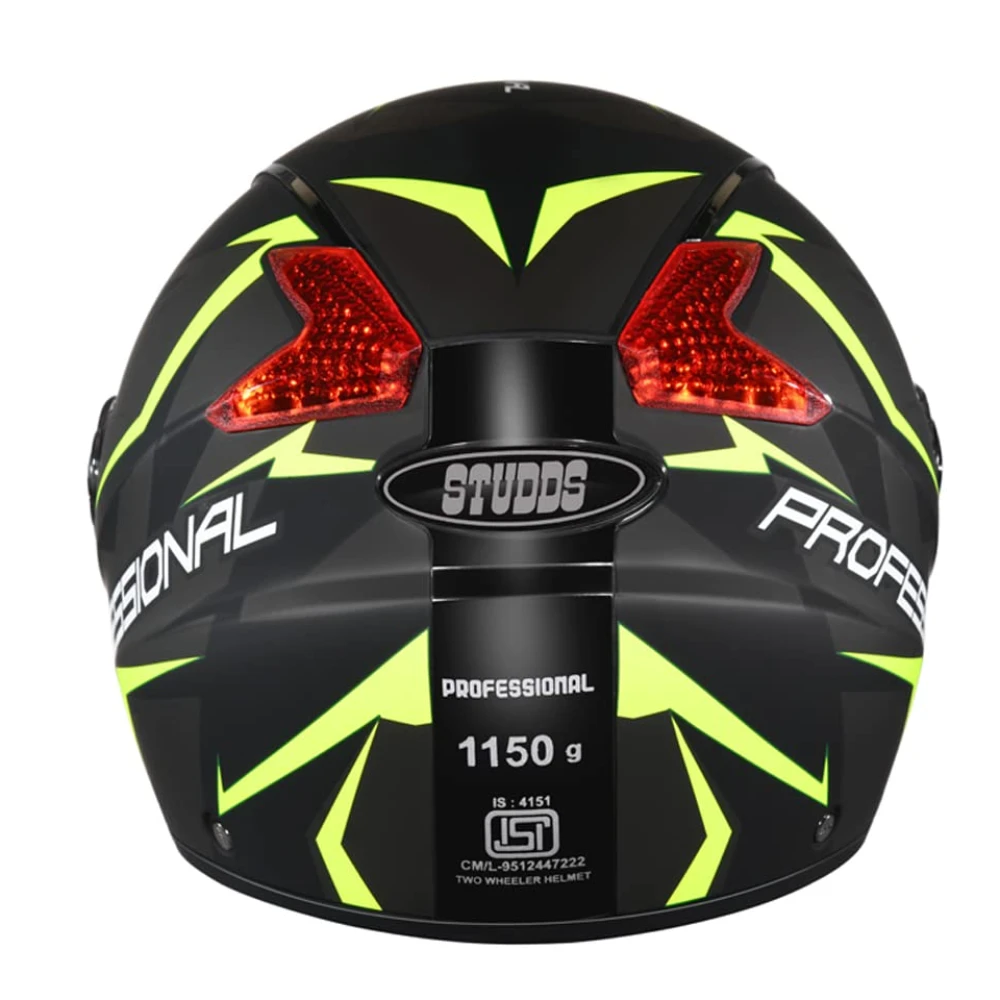 STUDDS Professional D1 Full FACE Helmet N5 MATT Black-M