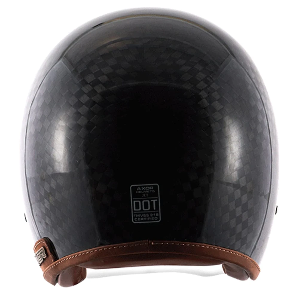 Vega Axor Retro Jet Big Checks Carbon W/Bb Helmet-L | Black