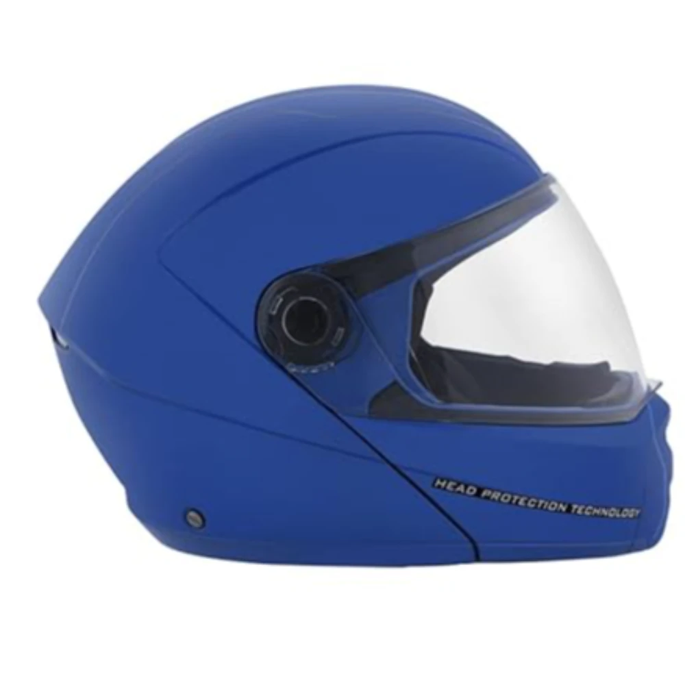 Studds Ninja Elite SUPER Flip Up Full Face Helmet (Flame Blue, XL)