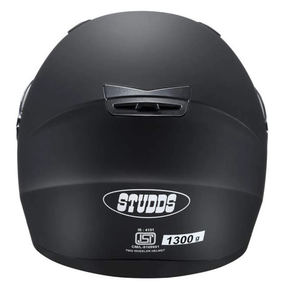 Studds SHIFTER Full Face Helmet with Tinted Visor (Matt Black, XL)