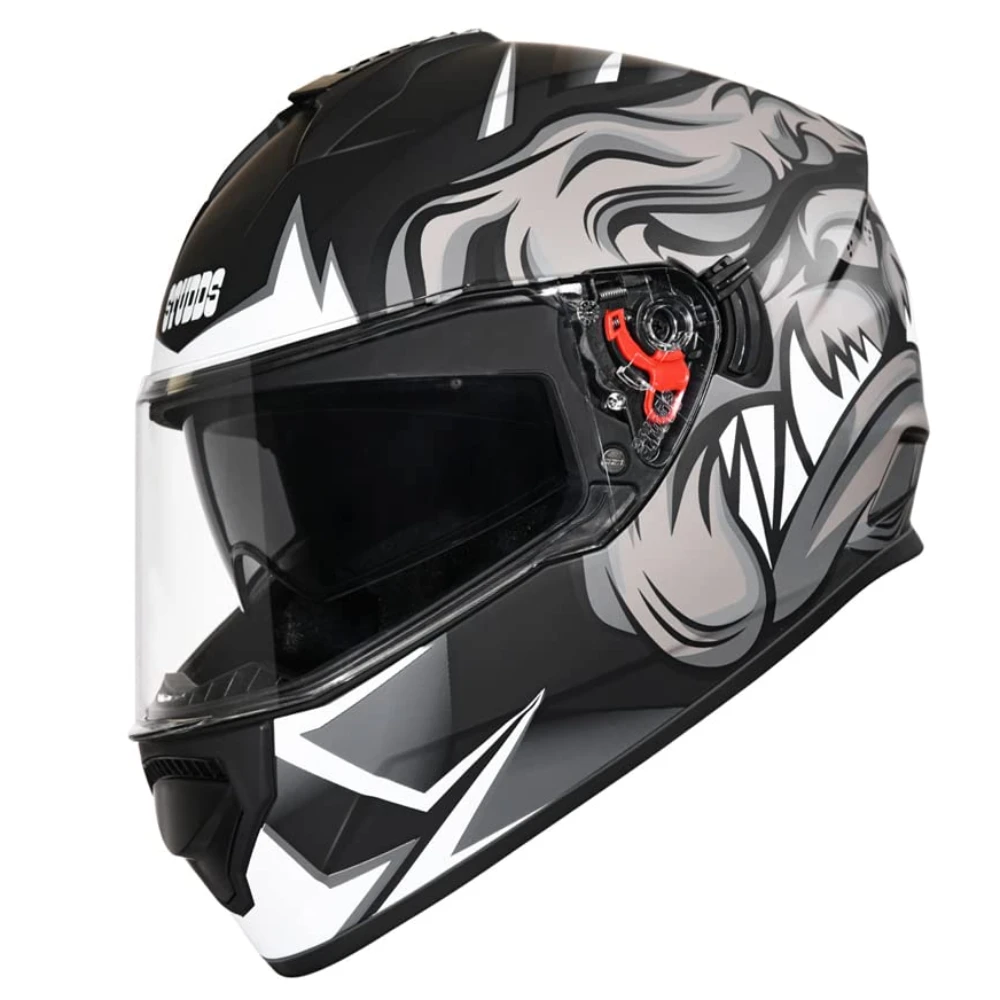 Studds Drifter D1 Full Face Helmet Matt Black N4, Size: M(57-58cm)