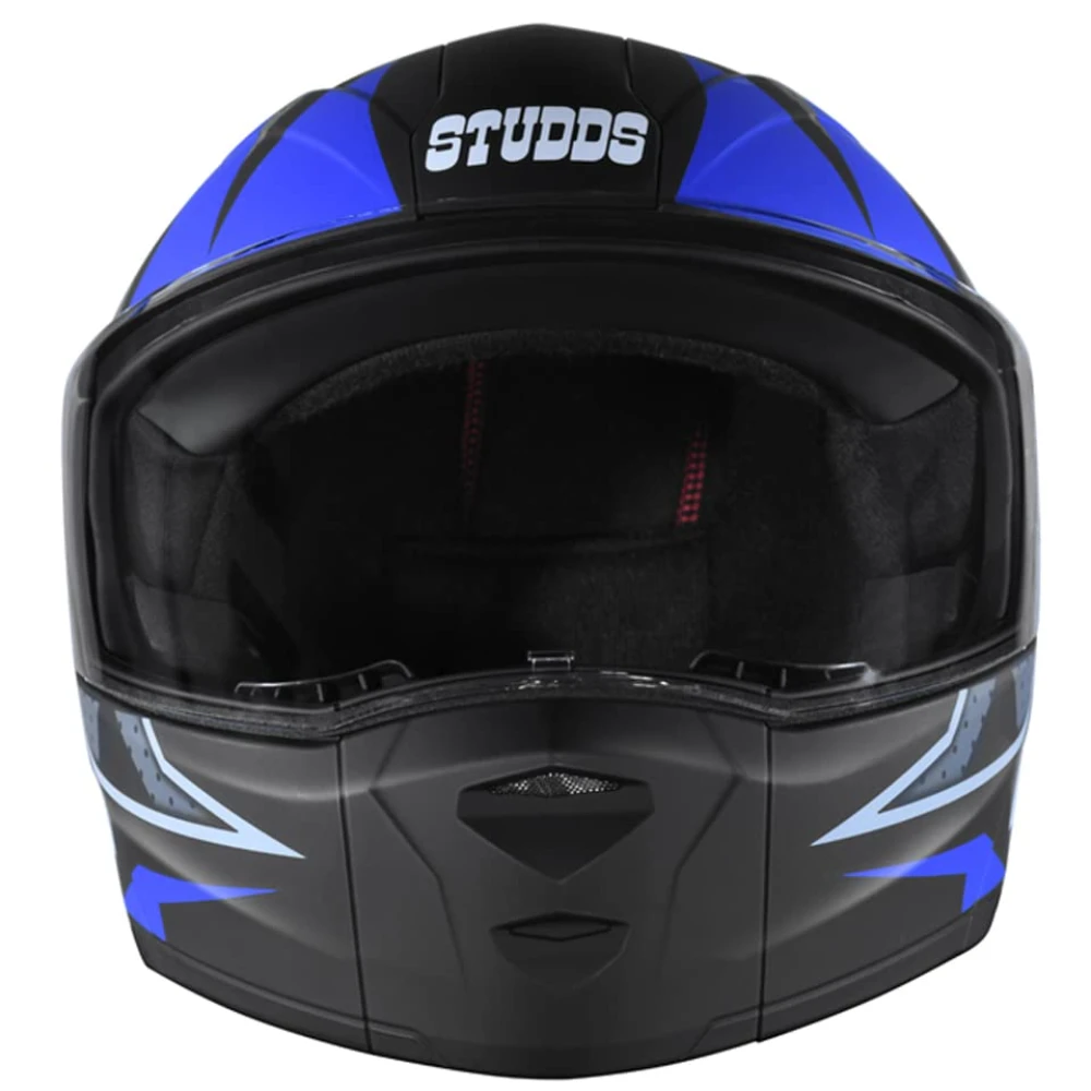STUDDS Ninja Elite Super D6 FLIP-UP Full FACE Helmet N1 MATT Black-L