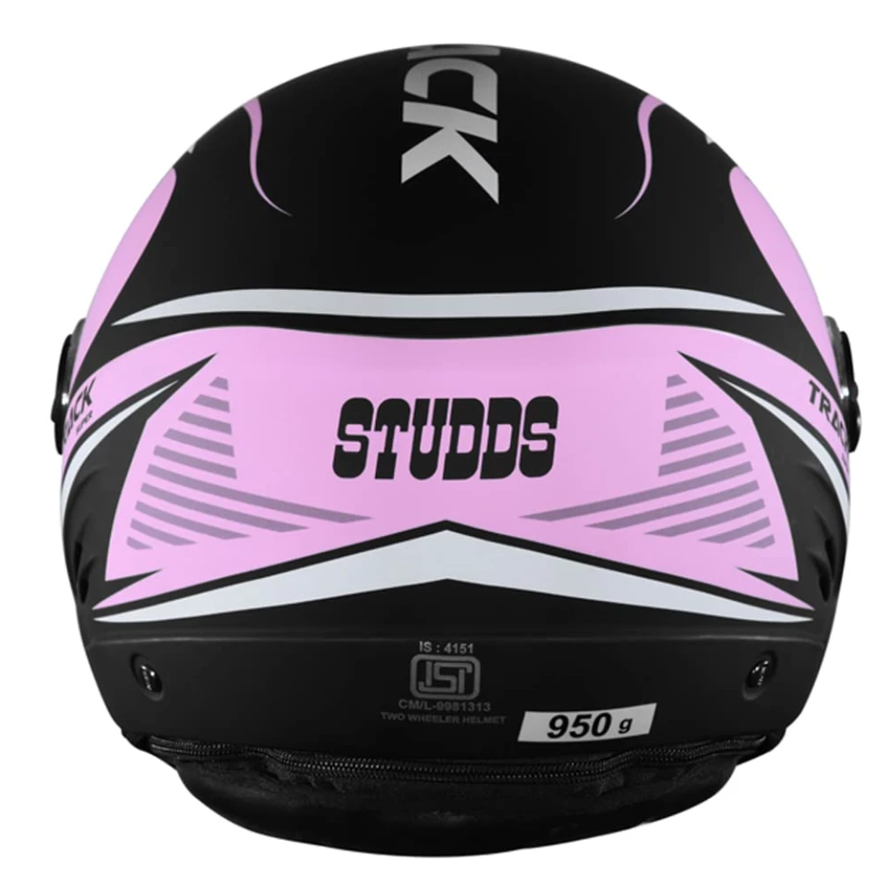 STUDDS Track D3 Open FACE Helmet N8 MATT Black-L