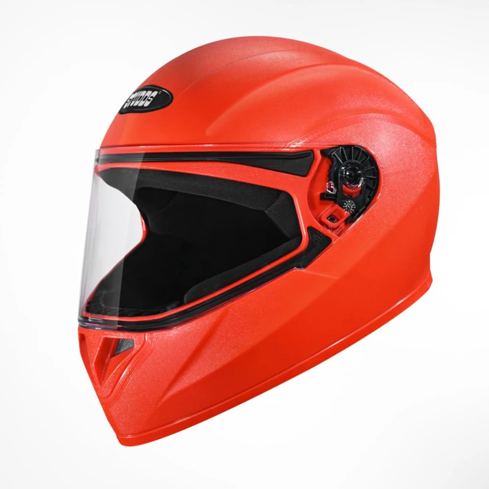STUDDS Crest Eco ISI Certified Full Face Helmet for Men and Women with Clear Visor
