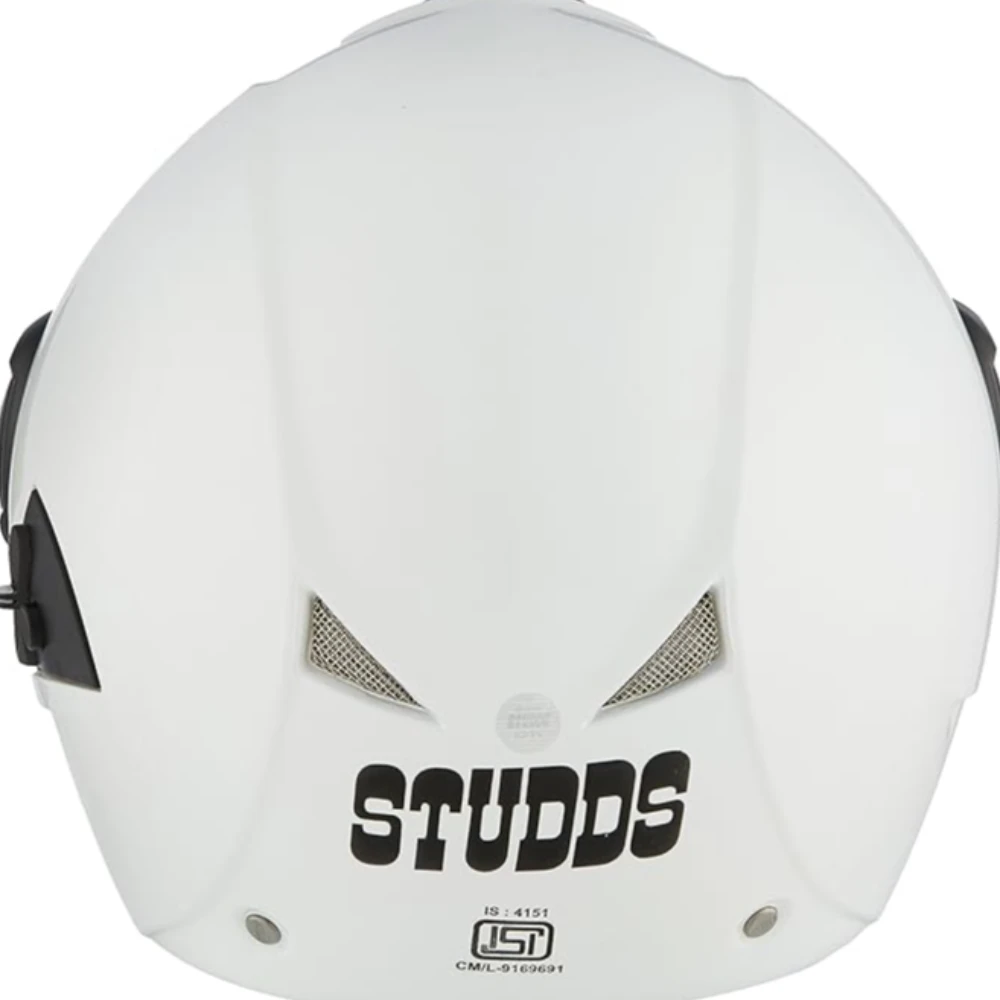 Studds DOWNTOWN Flip Off Full Face Helmet (White, Medium)