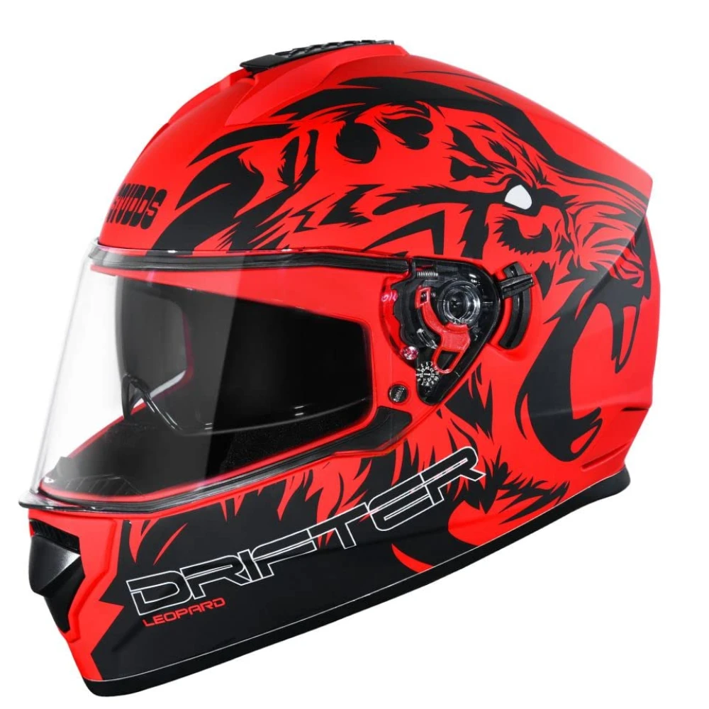 Studds Drifter Full Face Helmet Matt Red N9, Size: L(58-60cm)