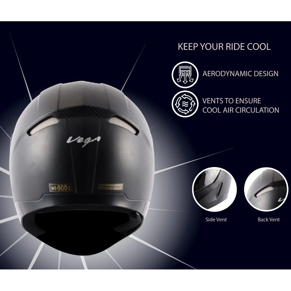 Vega Breeze Black Helmet-M