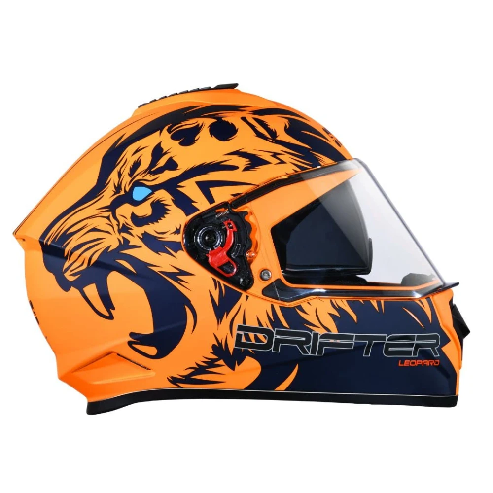Studds Drifter Full Face Helmet Matt Orange N1, Size: L(58-60cm)