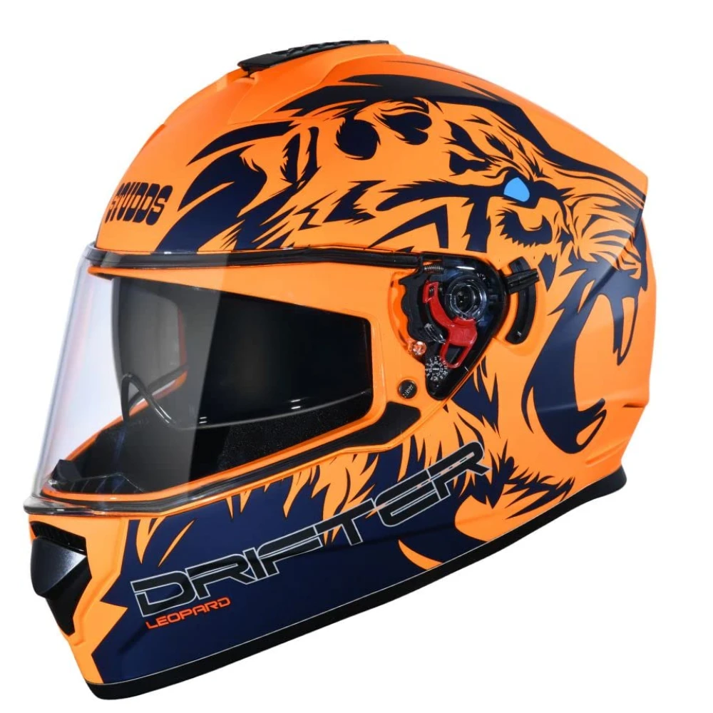 Studds Drifter Full Face Helmet Matt Orange N1, Size: L(58-60cm)
