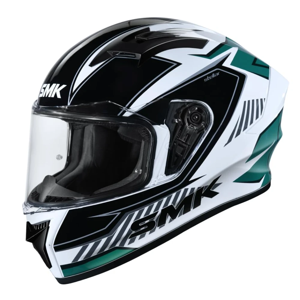 SMK Stellar Sports Adox Helmet ISI, DOT & Ece-06 Certified Full Face Helmet