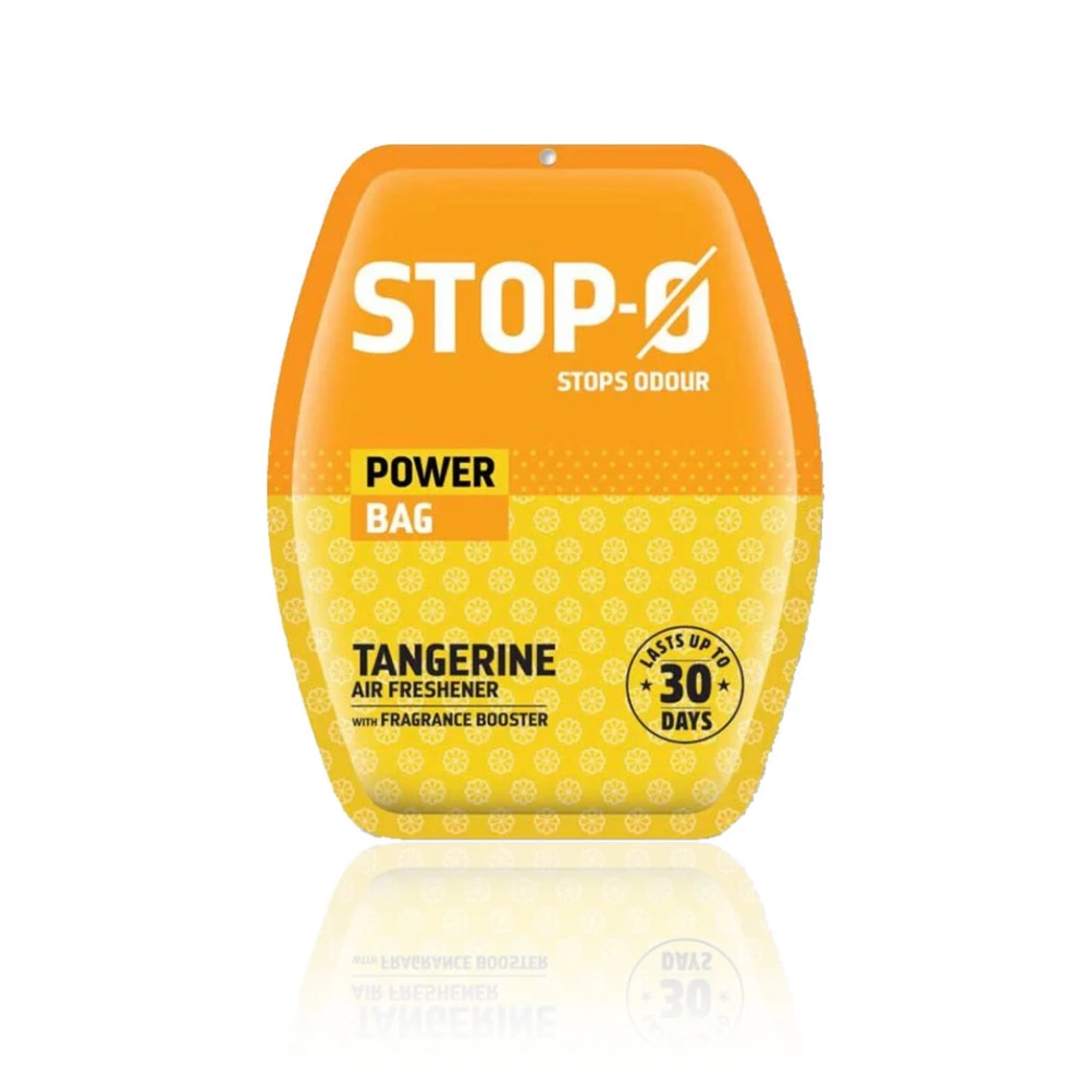 Stop-O Hanging Freshener Power Bag - Tangerine (Pack of 8)