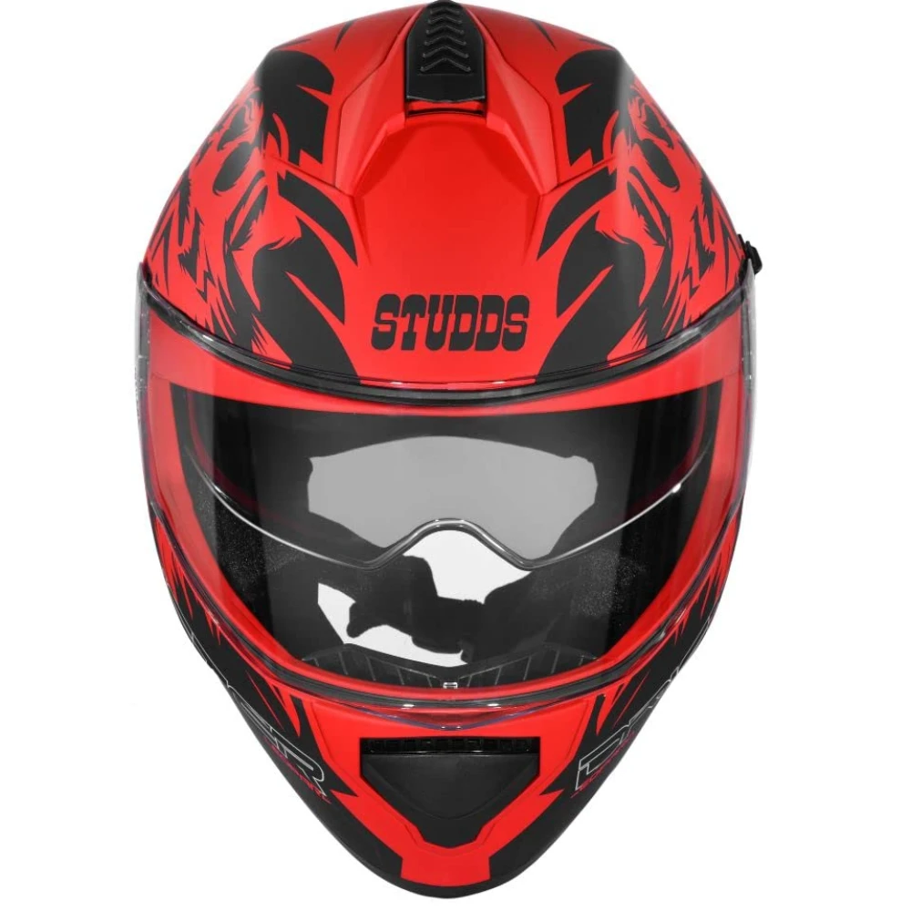 Studds Drifter Full Face Helmet Matt Red N9, Size: L(58-60cm)