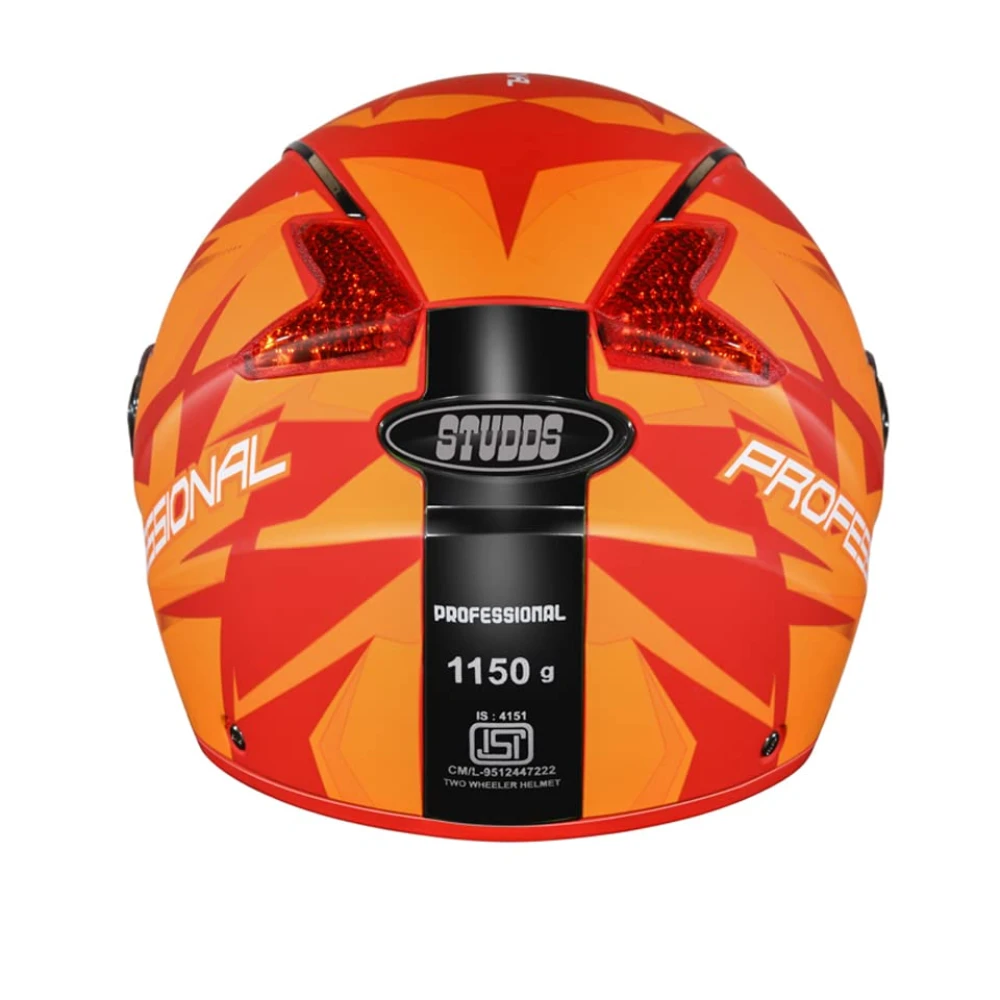 STUDDS Professional D1 Full FACE Helmet N10 MATT RED-L