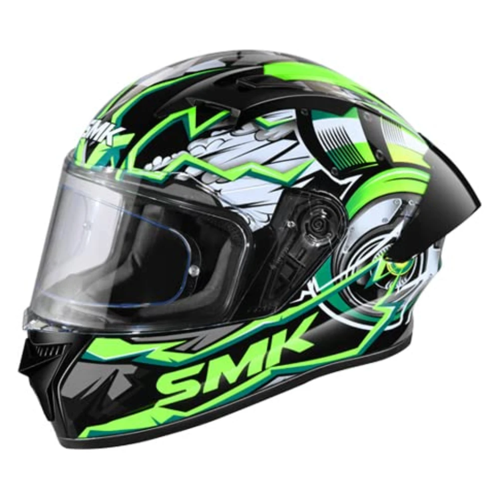 SMK Stellar Sports Turbo Full FACE Helmet with PINLOCK Fited (GL-286)-L