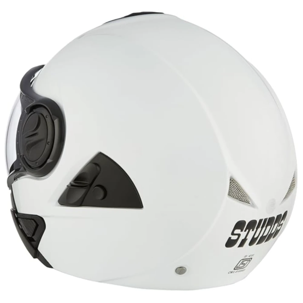 Studds DOWNTOWN Flip Off Full Face Helmet (White, Medium)