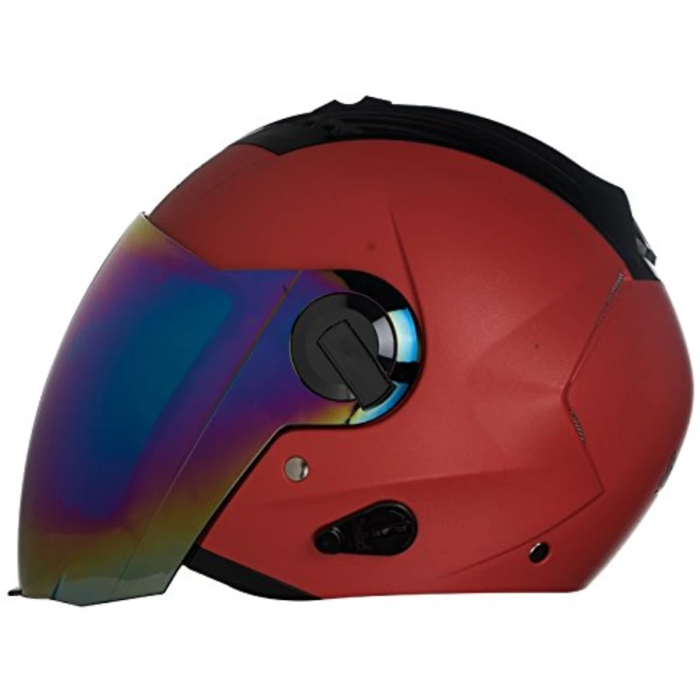 Steelbird SBA-3 Dashing Red with Rainbow Visor,580mm