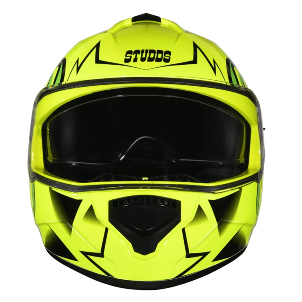 Studds Drifter D1 Full Face Helmet Yellow N5, Size: XL(60 cm)