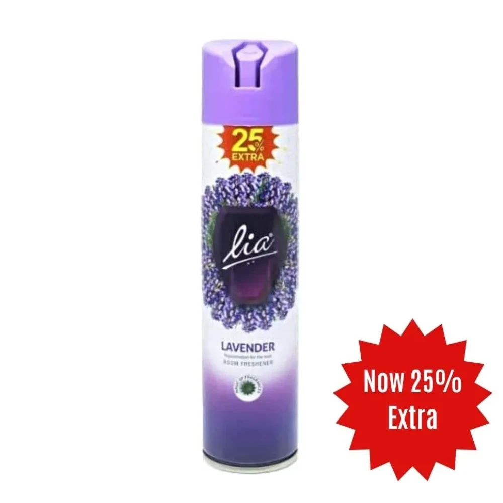 Lia Air Freshener for Home, Office, Car Combo with Fragrance | Room Freshener Set of 2 | 25% extra (Fragrance Lavender)