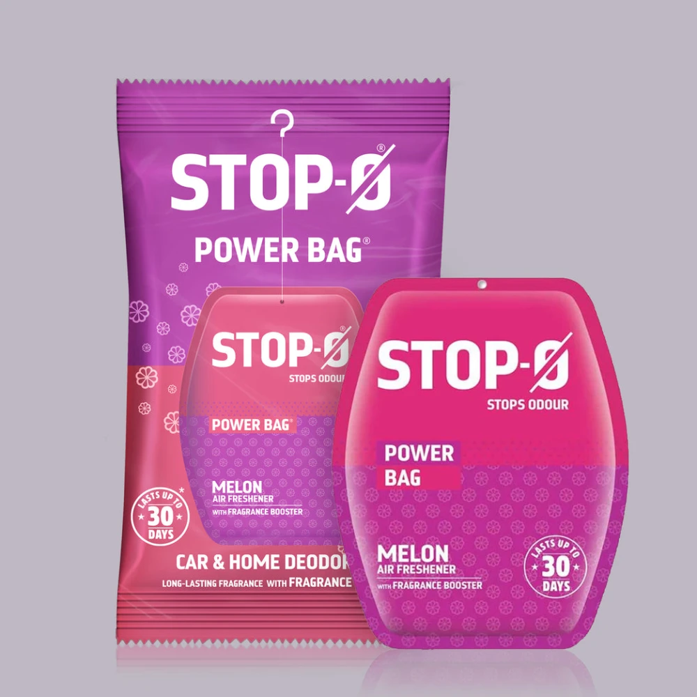 Stop-O Hanging Freshener Power Bag - Melon (Pack of 8)