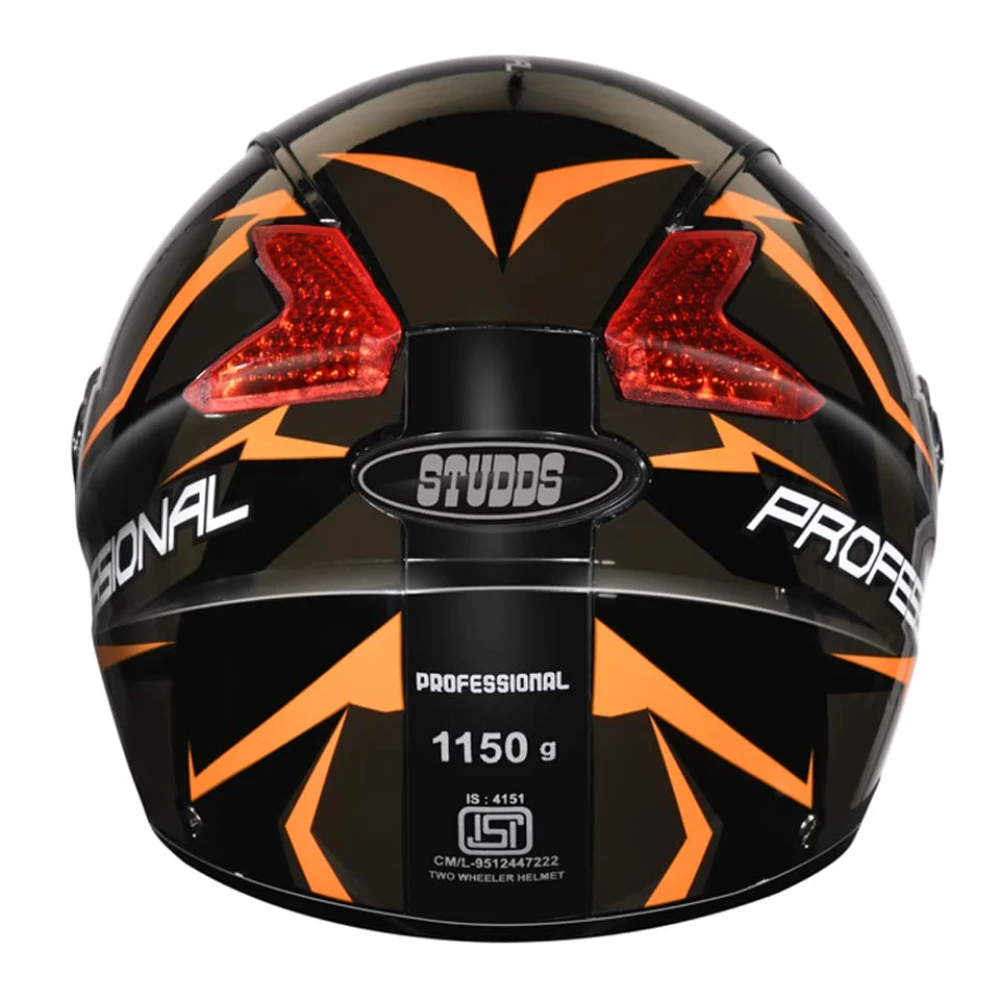 STUDDS Professional D1 Full FACE Helmet N10 Black-XL