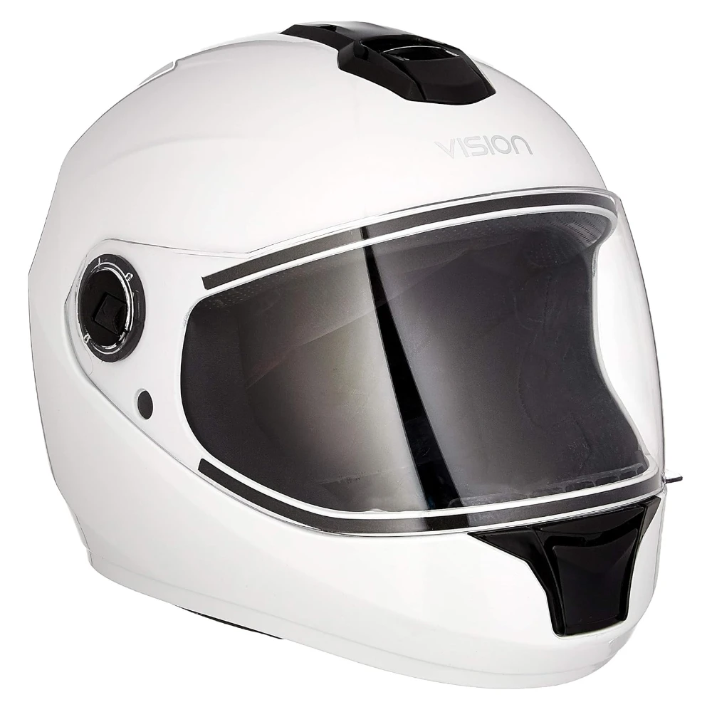 Steelbird SBH-11 Full Face Helmet White, Size: L(57-58 cm)