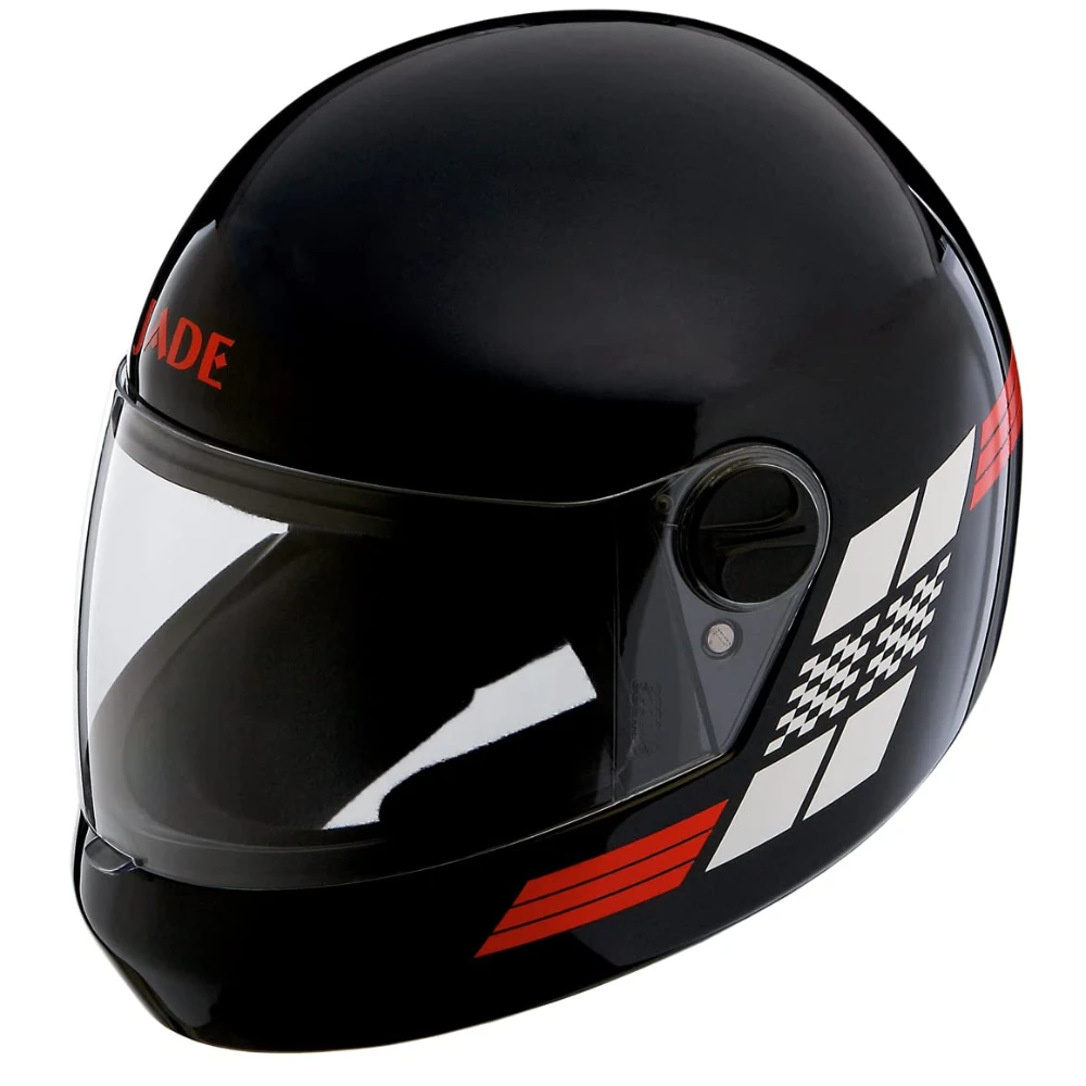 Studds JADE D1 with Reflective Decor Full Face EPS Helmet (Black, L)