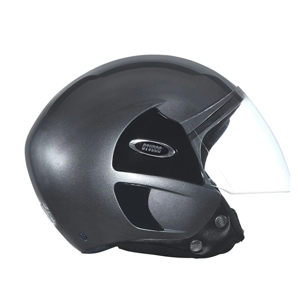 STUDDS CUB Open Face EPS Helmet (Matt Gun Grey, L)