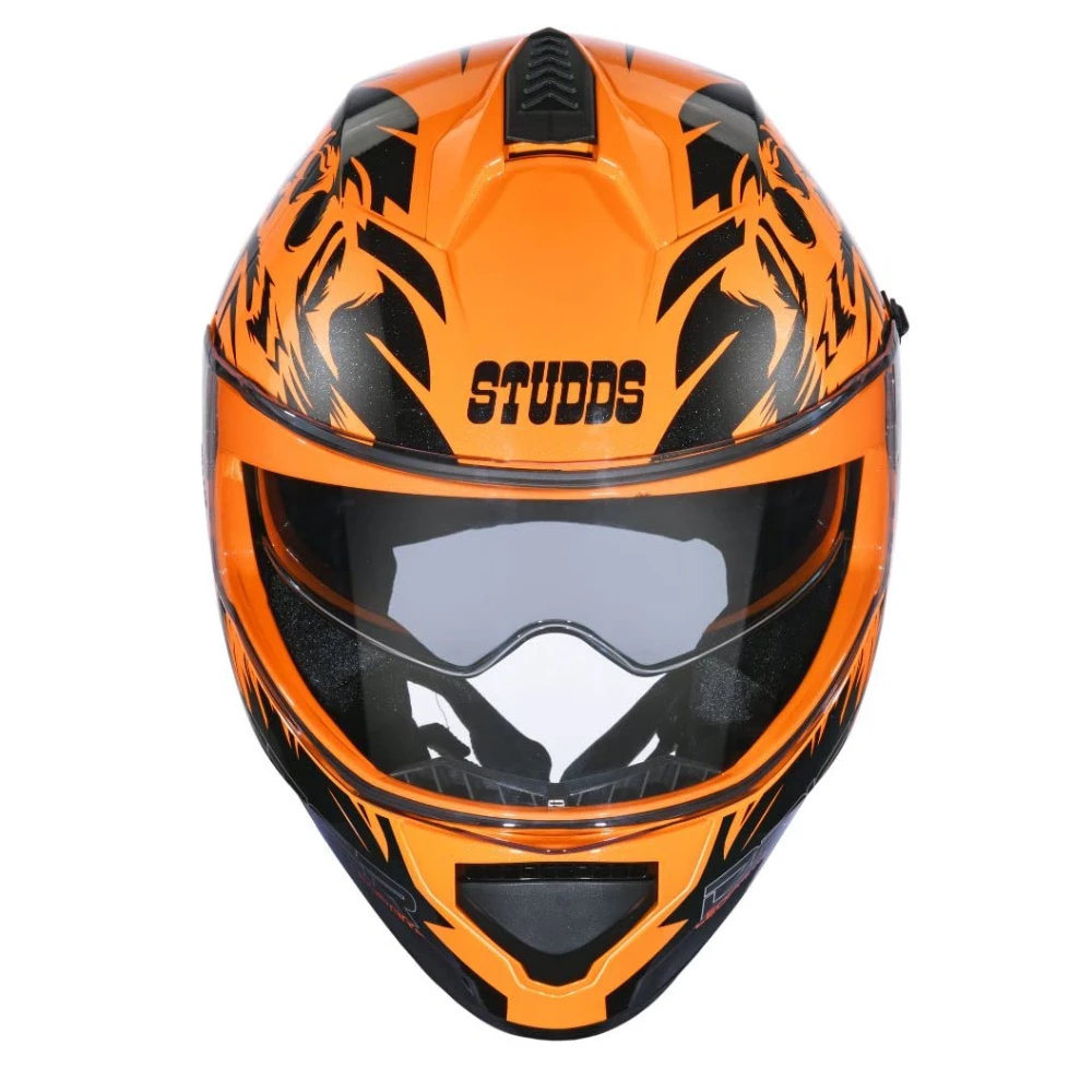 Studds Drifter Full Face Helmet Orange N9, Size: XL(60 cm)
