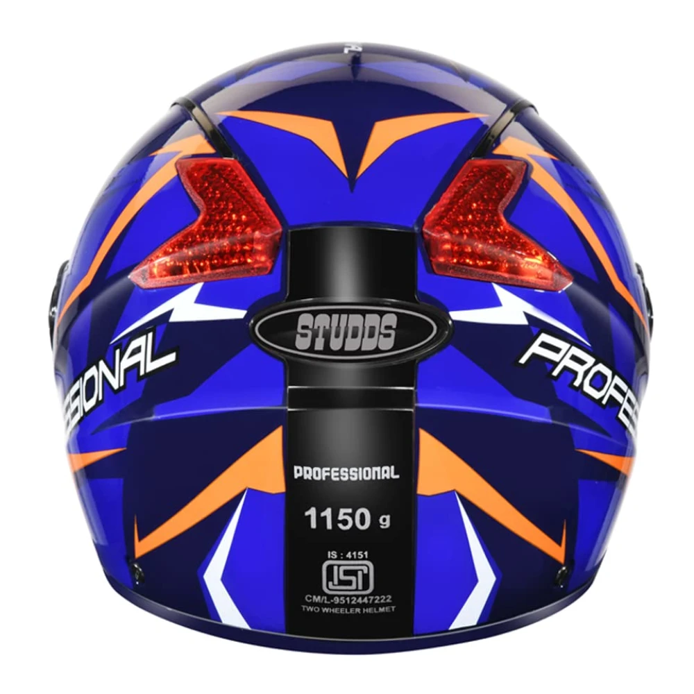 STUDDS Professional D1 Full FACE Helmet N1 Blue-XL