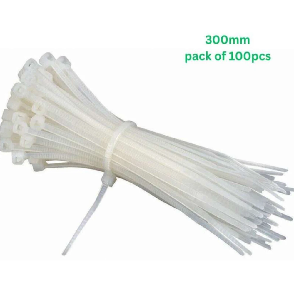 Saran Exports Cable Tie 12'' (300mm) Pack of 100pcs