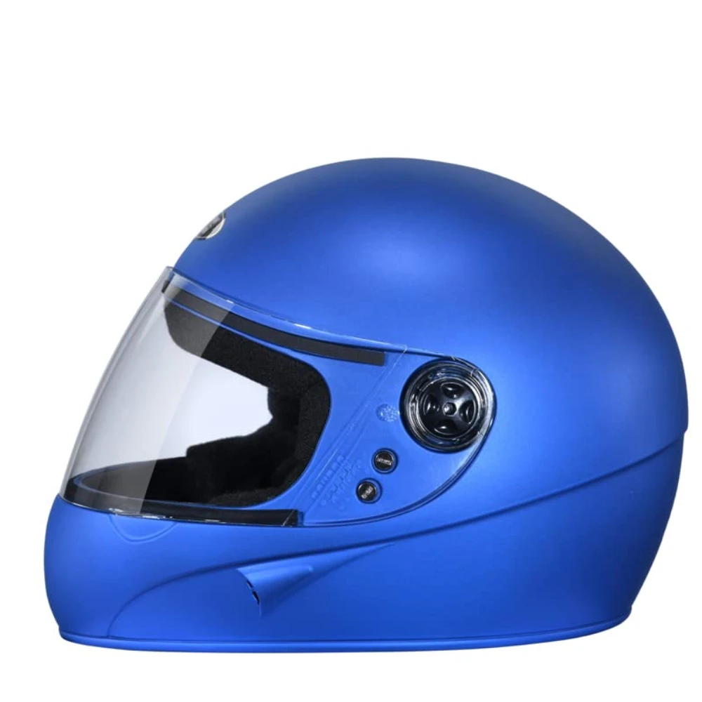 Studds Chrome SUPER Full Face Helmet (Matt Blue, L)