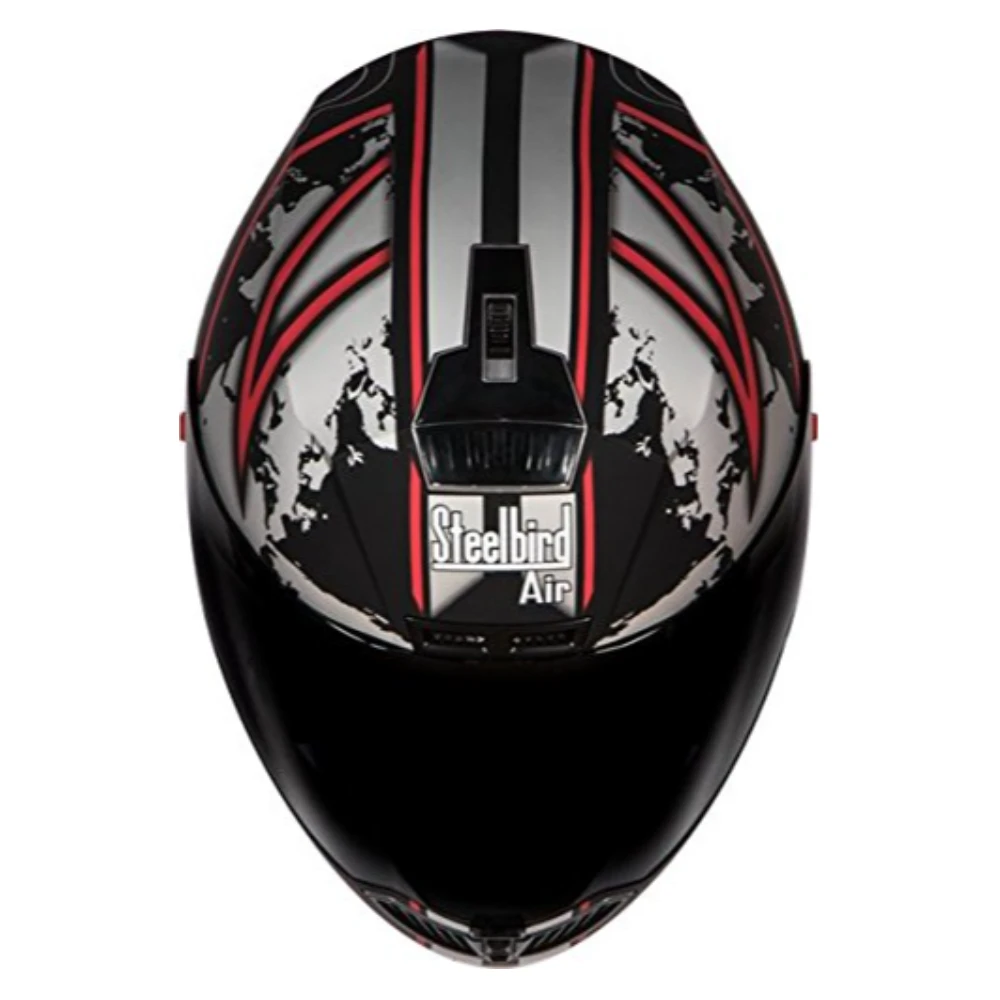 Steelbird STE_AIR_35 Air Racer Full Face Helmet with Visor (Multicolor, L)