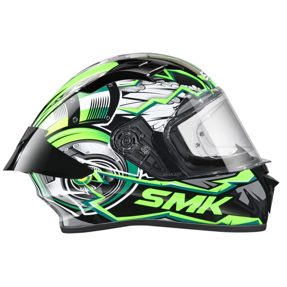 SMK Stellar Sports Turbo Full FACE Helmet with PINLOCK Fited (GL-286)-L