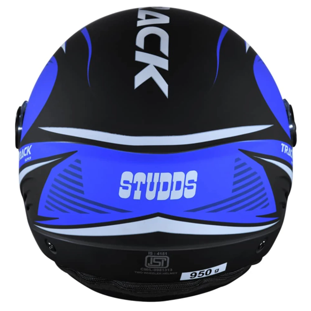 STUDDS Track D3 Open FACE Helmet N1 MATT Black-L