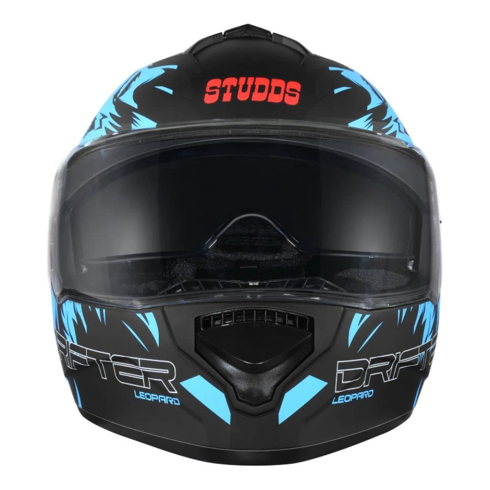 Studds Drifter Full Face Helmet Matt Black N1, Size: XL(60 cm)