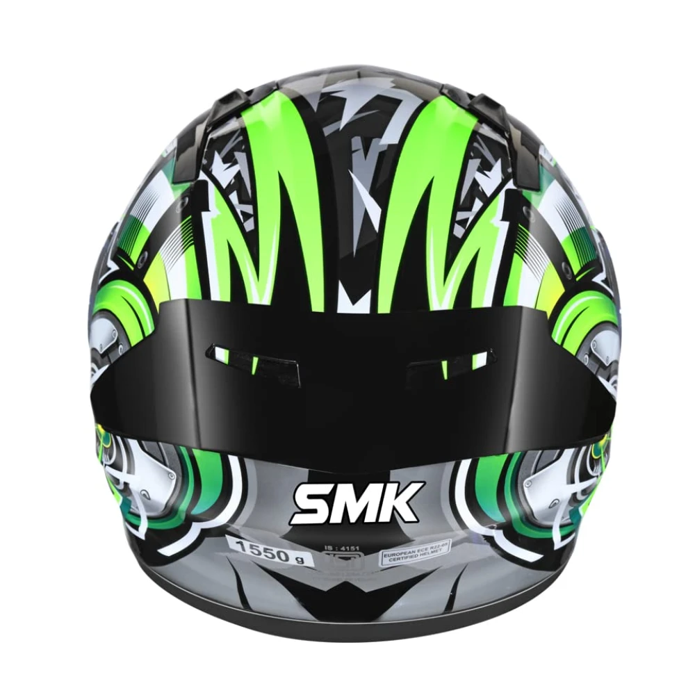 SMK Stellar Sports Turbo Full FACE Helmet with PINLOCK Fited (GL-286)-L