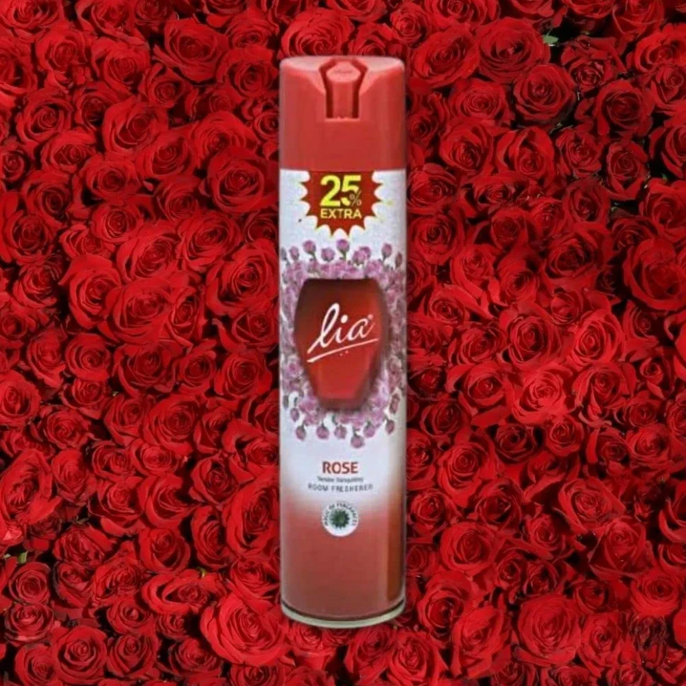 Lia Air Freshener for Home, Office, Car Combo with Fragrance | Room Freshener Set of 2 | 25% extra (Fragrance Rose)