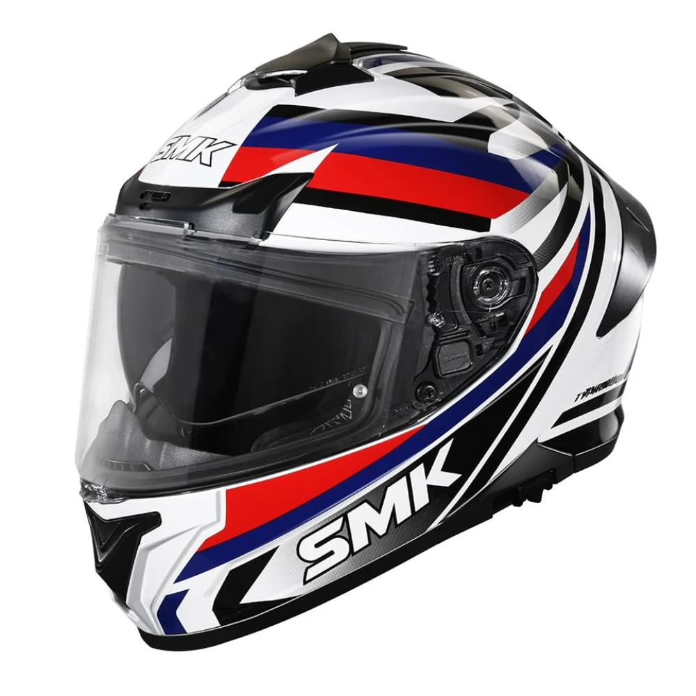 SMK Typhoon Freeride ISI ECE & DOT Certified Full Face Dual Visor Helmet for Men and Women with Pinlock Fitted Clear Visor and Inner Sun Visor ( GL152 - 2XL )