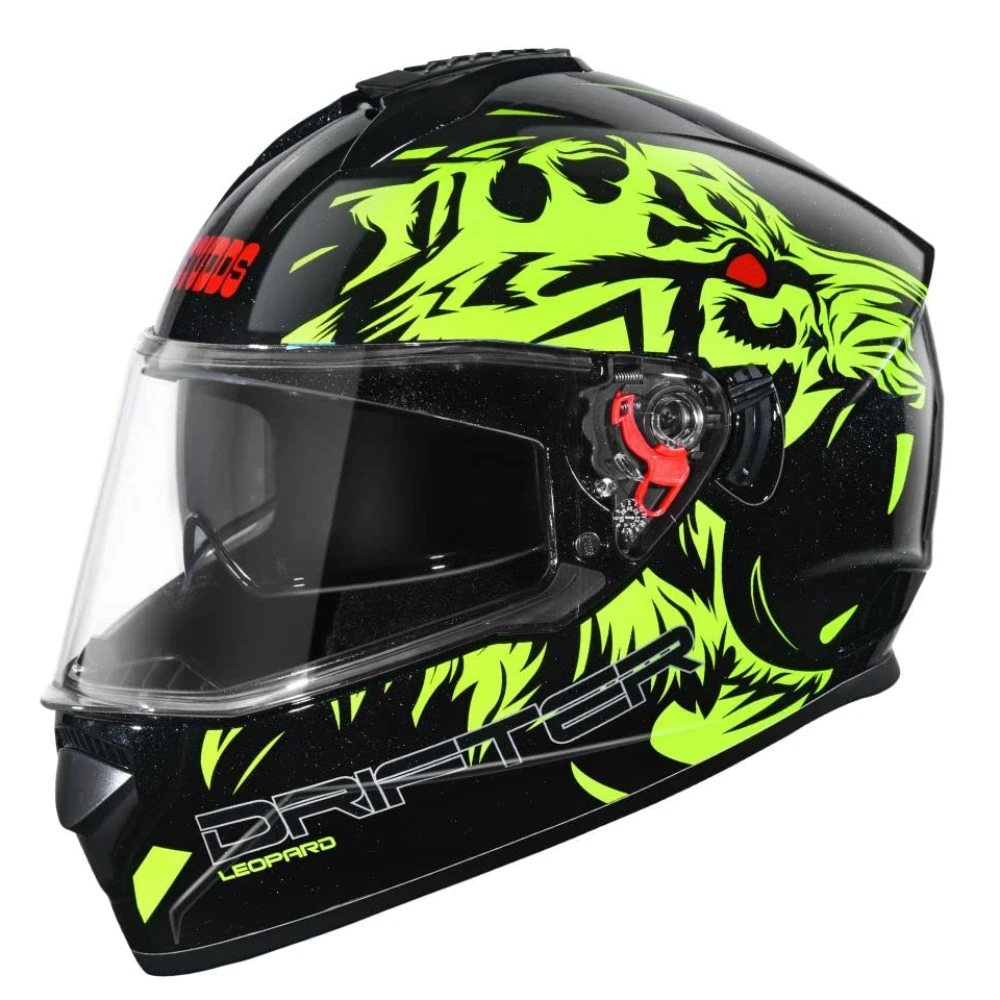 Studds Drifter Full Face Helmet Black N5, Size: XL(60 cm)