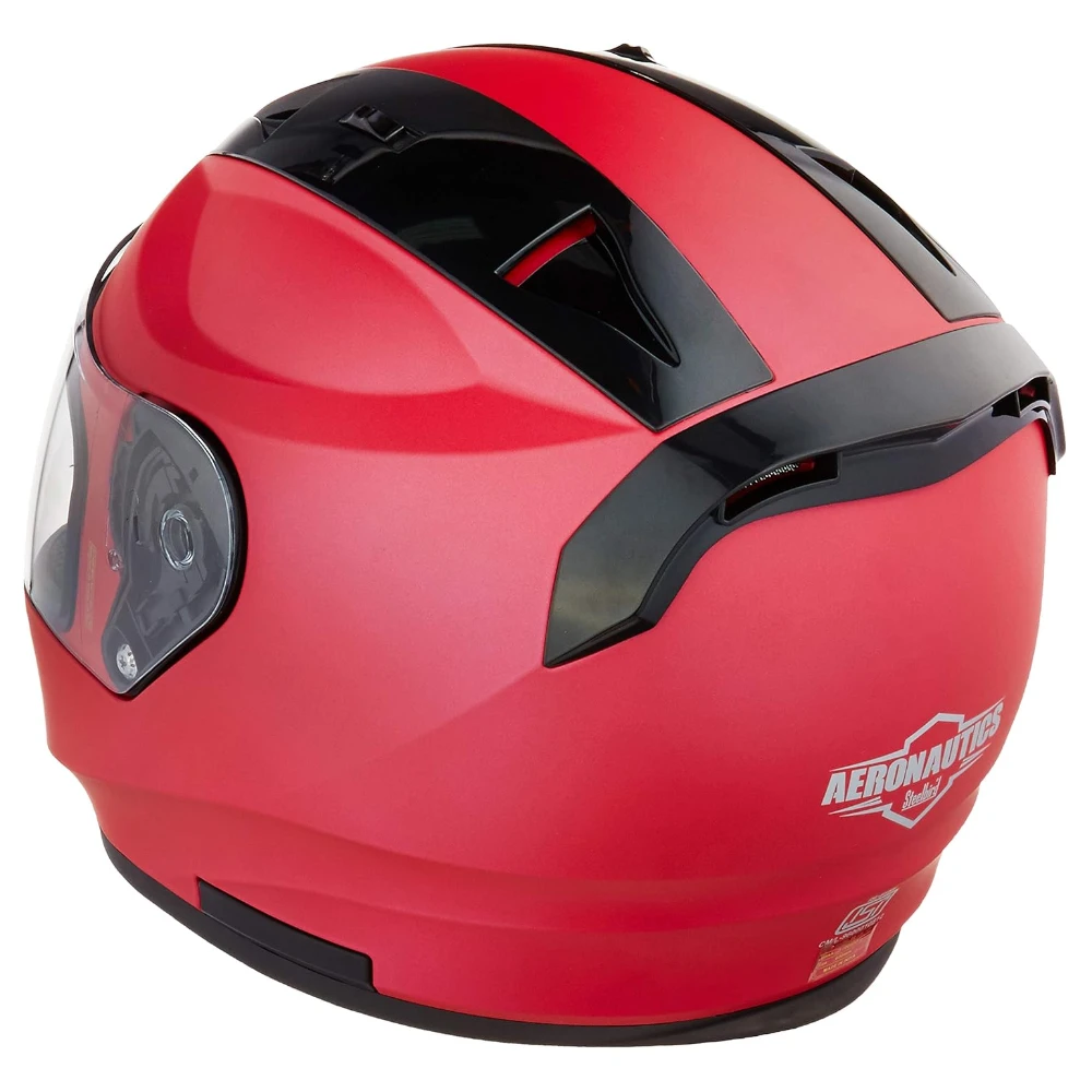 Steelbird SA-1 Aeronautics Full Face Helmet with Cromic Visor (Matt Hot Pink, M)