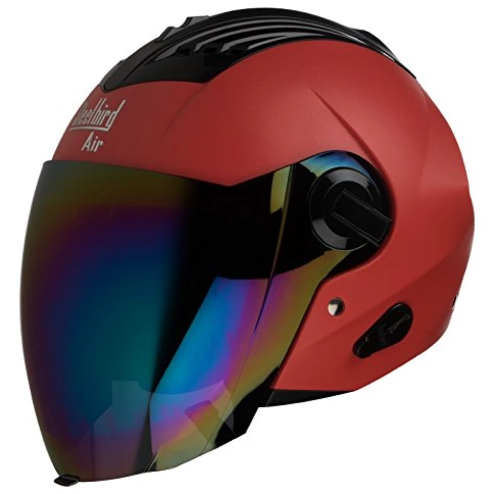 Steelbird SBA-3 Dashing Red with Rainbow Visor,580mm