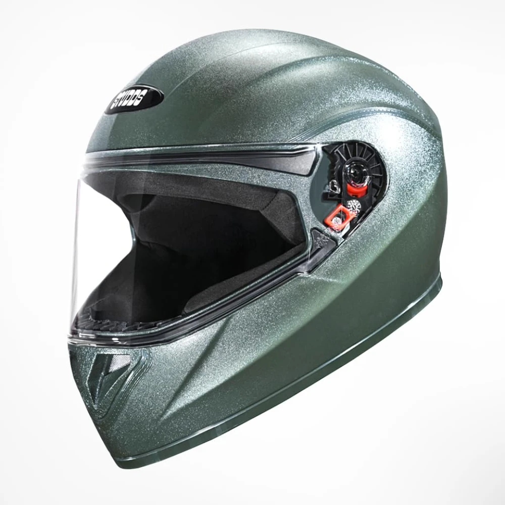 STUDDS Crest Eco ISI Certified Full Face Helmet for Men and Women with Clear Visor